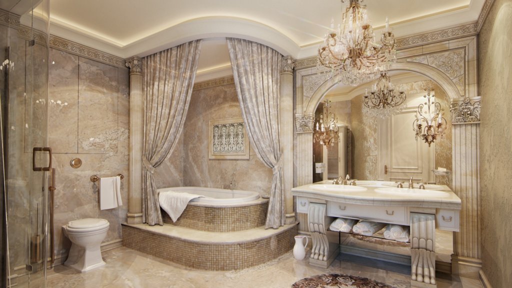 дизайн роскошных ванных комнат